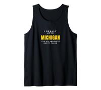 Traveler I Really Love Michigan Tank Top