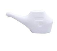 Traveler’s Plastic Neti Pot for Nasal Cleansing | Compact and Travel-Friendly Design | Natural Treatment for Sinus, Infection and Congestion (White)