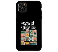 Traveler Vintage Postage Stamp Travel Case for iPhone 11 Pro Max