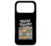 Traveler Vintage Postage Stamp Travel Case for iPhone 17 Pro Max