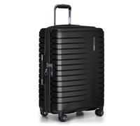 Traveler's Choice Archer Polycarbonate Hardside Luggage with Spinner Wheels, Tie Down Straps, Black, Checked 25-Inch, Archer Polycarbonate Hardside Luggage with Spinner Wheels, Tie