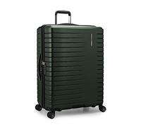 Traveler's Choice Archer Polycarbonate Hardside Spinner Luggage Set, Green, Checked 29-Inch, Archer Polycarbonate Hardside Luggage with Spinner Wheels, Tie Down Straps