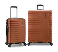 Traveler's Choice Archer Polycarbonate Hardside Spinner Luggage Set, Orange, 2-Piece Set, Archer Polycarbonate Hardside Spinner Luggage Set