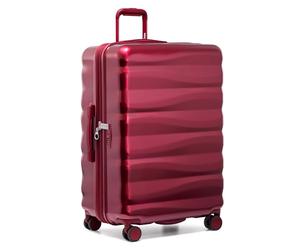Traveler's Choice Edinburgh II Hardside Spinner Luggage with TSA Lock, Red/Excursion, Plain (Getaway Solids), 29" Large, Traveler's Choice Edinburgh II Hard Shell Trolley with TSA Lock