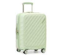 Traveler's Choice Elm Expandable Spinner Luggage Set, Glossy Mint, 21" Carry-On, Elm Expandable Spinner Luggage Set