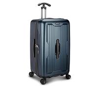 Traveler's Choice Indestructible Hardside Luggage Polycarbonate Trunk Spinner Suitcase, Matte Navy, Checked 26-Inch, Indestructible Hardside Luggage Polycarbonate Trunk Spinner Suitcase