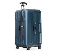Traveler's Choice Indestructible Hardside Luggage Polycarbonate Trunk Spinner Suitcase, Matte Navy, Checked 26-Inch, Indestructible Hardside Luggage Polycarbonate Trunk Spinner Suitcase