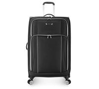 Traveler's Choice Lares Softside Expandable Luggage with Spinner Wheels, Black, Checked 31-Inch, Lares Softside Expandable Luggage with Spinner Wheels