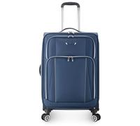 Traveler's Choice Lares Softside Expandable Luggage with Spinner Wheels, Navy, Checked 26-Inch, Lares Softside Expandable Luggage with Spinner Wheels