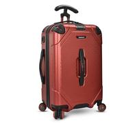 Traveler's Choice Maxporter Ii Hardside Polycarbonate Luggage Suitcase with Spinner Wheels, Red, 22" Carry-On Luggage, Maxporter Ii Hardside Polycarbonate Luggage Suitcase with Spinner Wheels