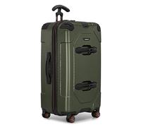 Traveler's Choice Maxporter II Polycarbonate Hardside Trunk with Spinner Wheels, Green, 28-Inch Medium Trunk