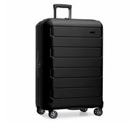 Traveler's Choice Pagosa Indestructible Hardshell Expandable Spinner Luggage, Black, 3-Piece Set (22/26/30), Pagosa Indestructible Hardshell Expandable Spinner Luggage