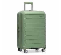 Traveler's Choice Pagosa Indestructible Hardshell Expandable Spinner Luggage, Green, 26" Medium, Pagosa Indestructible Hardshell Expandable Spinner Luggage