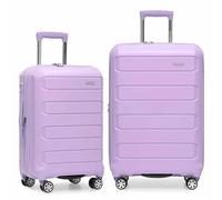 Traveler's Choice Pagosa Indestructible Hardshell Expandable Spinner Luggage, Lavender, 2 Piece Set, Pagosa Indestructible Hardshell Expandable Spinner Luggage