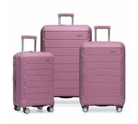Traveler's Choice Pagosa Indestructible Hardshell Expandable Spinner Luggage, Mauve, 22" Carry-on, Pagosa Indestructible Hardshell Expandable Spinner Luggage