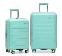 Traveler's Choice Pagosa Indestructible Hardshell Expandable Spinner Luggage, Mint, 2-Piece Set (22/26), Pagosa Indestructible Hardshell Expandable Spinner Luggage