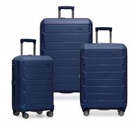 Traveler's Choice Pagosa Indestructible Hardshell Expandable Spinner Luggage, Navy, Carry-on, Pagosa Indestructible Hardshell Expandable Spinner Luggage