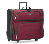 Traveler'S Choice Travel Select Amsterdam Expandable Rolling Upright Luggage, Red, Garment Bag, Amsterdam Expandable Rolling Upright Luggage