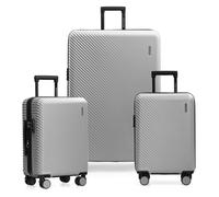 Traveler's Choice Travel Select Bridgetown Hardside Expandable Nestable Luggage Set w/TSA Lock, Silver, X- Large, Bridgetown Expandable Nestable Luggage Set