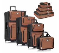 Traveler's Choice Unisex Travel Select Amsterdam Luggage Set, Orange, One Size UK