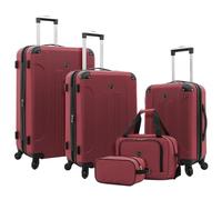 Travelers Club Chicago Hardside Expandable Spinner Luggages, Apple Butter, 5 Piece Set, Chicago Hardside Expandable Spinner Luggage