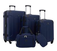 Travelers Club Chicago Hardside Expandable Spinner Luggages, Navy Blue, 5 Piece Set, Chicago Hardside Expandable Spinner Luggage