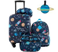 Travelers Club Kids' 5 Piece Luggage Set, Space, 5-Piece Set, 5 Piece Kids' Luggage Set