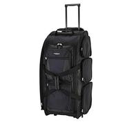 Travelers Club Xpedition 30 Inch Multi-Pocket Upright Rolling Duffel Bag, Black, 30" Suitcase, Xpedition 30 Inch Multi-Pocket Upright Rolling Duffel Bag