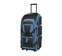 Travelers Club Xpedition 30 Inch Multi-Pocket Upright Rolling Duffel Bag, Blue, 30" Suitcase, Xpedition 30 Inch Multi-Pocket Upright Rolling Duffel Bag