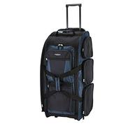 Travelers Club Xpedition 30 Inch Multi-Pocket Upright Rolling Duffel Bag, Rivera Blue, 30" Suitcase, Xpedition 30 Inch Multi-Pocket Upright Rolling Duffel Bag