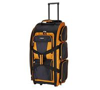 Travelers Club - Xpedition Multi-Pocket Upright Rolling Duffel Bag, Burnt Orange, 76 cm