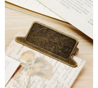 Travelers Notebook Clips Metal Book Clip Antique Bronze Alloy Vintage Rectangle Document File Organizer Small Binder Clamps Page Holder for Journaling Planner Sketchbook Office School