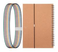 Travelers Notebook Elastic Bands for Journal Notebook Book Lovers, 6Pcs Minimalist Elastic Bookmark 6 Colors Elasticated Band for Notebooks Lightweight Notebooks Accessories for Travel Journal