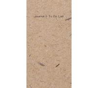 Traveler's Notebook Refill: Journal Pages, To Do List Pages | 30 pages each 60 pages total, 8.25x4.25 inches |