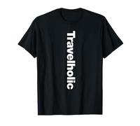 Travelholic Vertical World Traveller T-Shirt