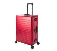 Travelhouse Oslo T6005 Aluminium Travel Suitcase in Various Sizes and Colours, Scarlet Red, Großer Koffer,