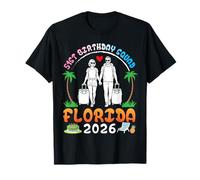 Traveling Couple 51st Birthday Squad Florida 2026 Vacation T-Shirt