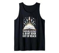 Traveling in Space and in My Book Out of Reach Astronomy Tank Top