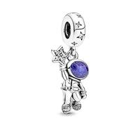 Traveling in the Milky Way Astronaut Charm Dangle bead Fit Bracelet DIY Jewelry For Women