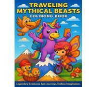 Traveling Mythical Beasts Coloring Book: Fantasy Creatures on Epic Travel Adventures Unicorns, Dragons, Griffins & Phoenixes Exploring Magical ... 40+ Fantasy Coloring Pages for Adults & Kids