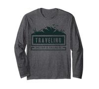 Traveling The Trip is Calling Us Adventure Badge Long Sleeve T-Shirt