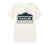 Traveling The Trip is Calling Us Adventure Badge Premium T-Shirt