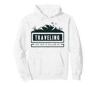 Traveling The Trip Is Calling Us Adventure Badge Pullover Hoodie
