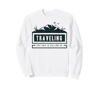 Traveling The Trip Is Calling Us Adventure Badge Sweatshirt