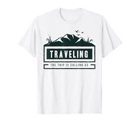 Traveling The Trip is Calling Us Adventure Badge T-Shirt