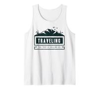 Traveling The Trip is Calling Us Adventure Badge Tank Top