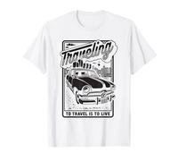 Traveling to Travel is to Live Road Trip Adventure T-Shirt