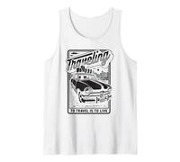 Traveling to Travel is to Live Road Trip Adventure Tank Top
