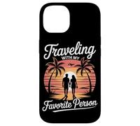 Traveling With My Favorite Person Sunset Couple Case for iPhone 14