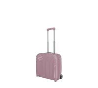 travelite 2-wheel hand luggage hard shell with recycled lining, ELVAA: business trolley with protective corners + clip-on function, 42 cm, 30 liters